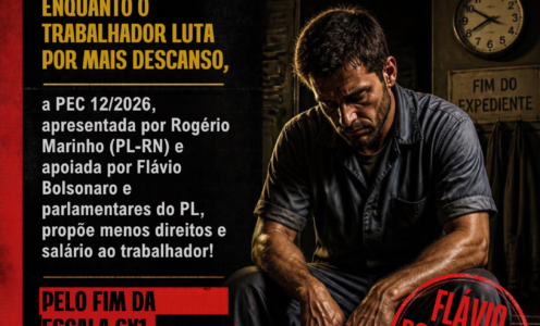 Fim da escala 6×1: discurso de Flávio Bolsonaro contrasta com PEC que reduz direitos dos trabalhadores