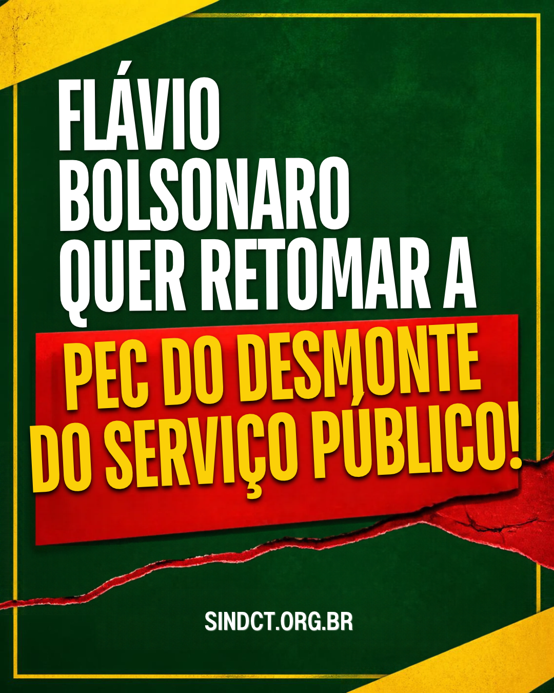Flávio Bolsonaro quer retomar a PEC do Desmonte do Serviço Público!